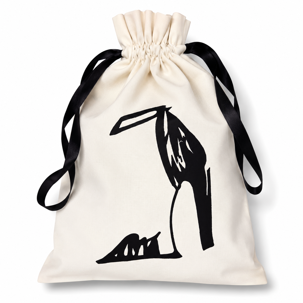 Black Stiletto Shoe Travel Bag