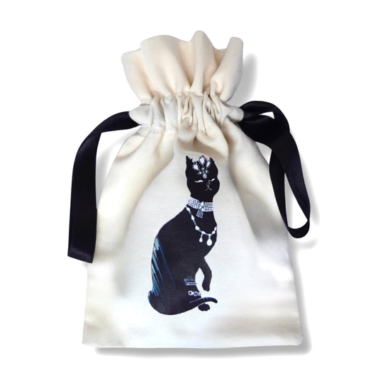Black Cat Jewelry Travel Bag